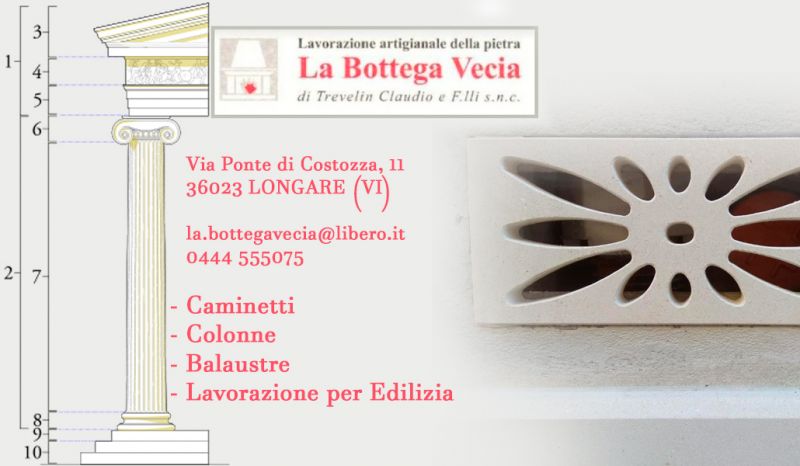 Promozione Opere artigianali in pietra di Vicenza - Occasione arredamento pietra lavorazione artigianale Vicenza