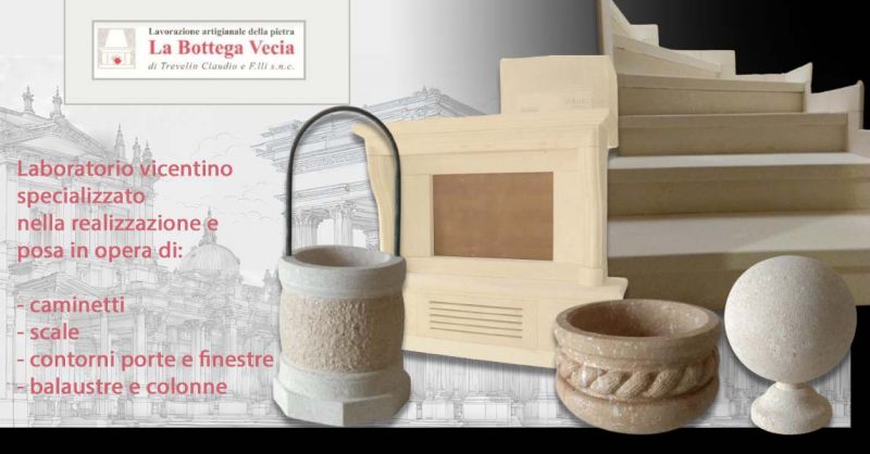 rivestimento in pietra di Vicenza per camini