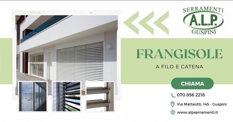 Frangisole a filo e catena Lupak Metal Guspini