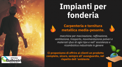  occasione fonderia carpenteria tornitura metalli a modena offerta costruzione di macchine anche fuori standard per trasporto e stoccaggio merci a modena