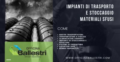  offerta azienda specializzata nella realizzazione impianti di trasporto stoccaggio materiali sfusi milano