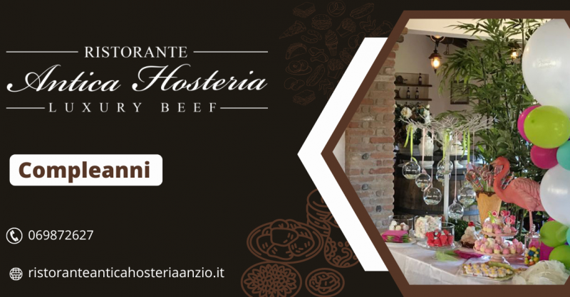 offerta ristorante per festeggiare il compleanno Albano Laziale