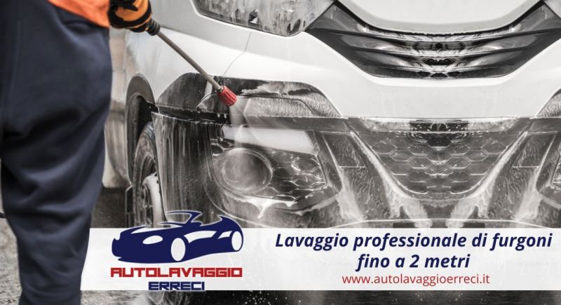 lavaggio professionale di furgoni fino a 2 metri