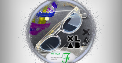 ottica f promozione occhiali da sole xlab con montatura colore bianco trasparente