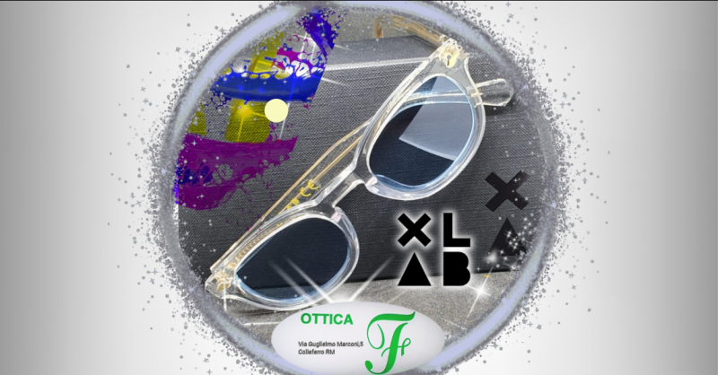 OTTICA F - Promozione occhiali da sole Xlab con montatura colore bianco trasparente