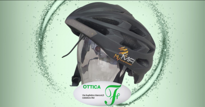 ottica f promozione casco bluetooth nero per bici a marchio my mfi con luci e frecce direzionali