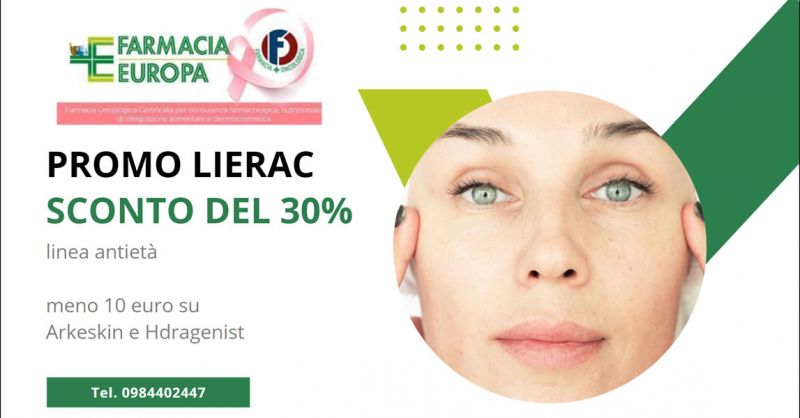  OFFERTA SCONTO LINEA ANTIETA LIERAC – PROMOZIONE ARKESKIN E HDRAGENIST LIERAC