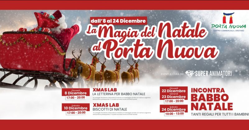 CENTRO COMMERCIALE PORTA NUOVA ORISTANO -  calendario eventi di Natale