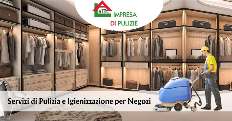 offerta servizi di pulizia e igienizzazione per negozi