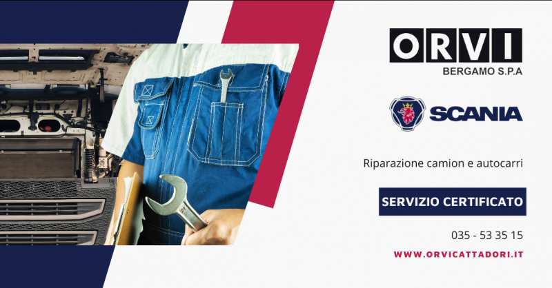 Occasione officina autorizzata Scania per riparazione camion e autocarri Bergamo