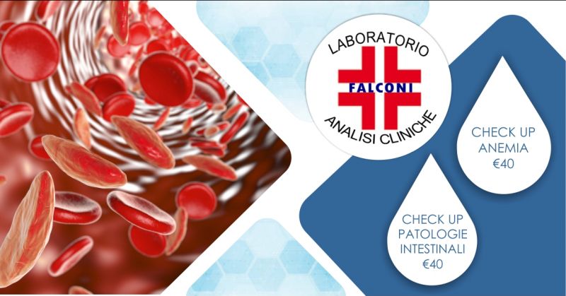 LABORATORIO ANALISI FALCONI  Cagliari - offerta check up patologie intestinali e anemia
