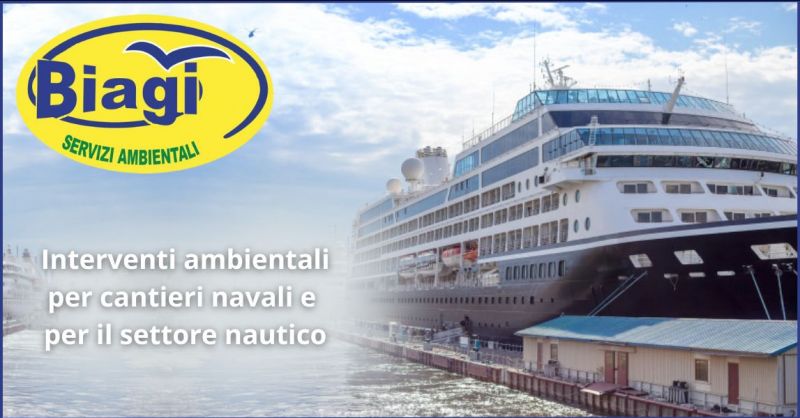 offerta interventi ambientali per cantieri navali e per il settore nautico Toscana