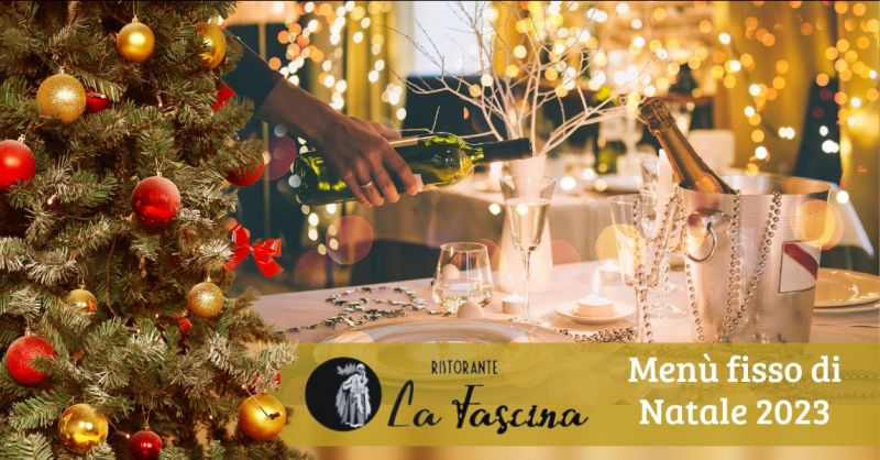 offerta ristorante con menu fisso di Natale 2023