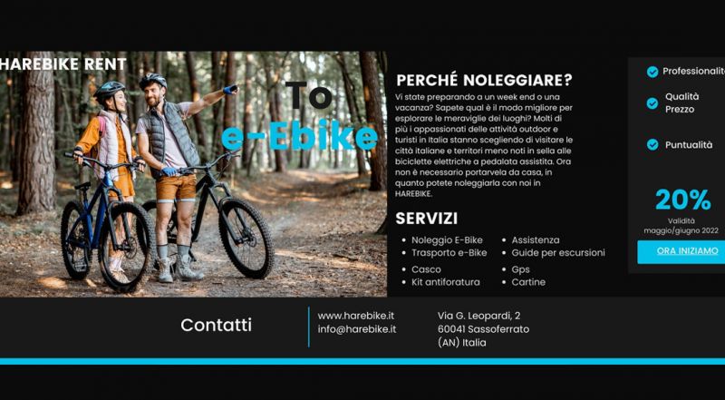  Offerta benvenuto noleggio biciclette Maggio 2022