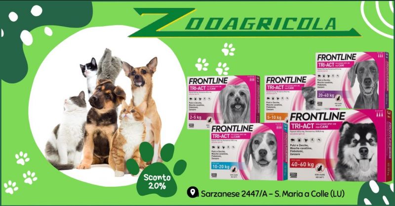 promozione sconto prodotti antiparassitari Frontline negozio Lucca