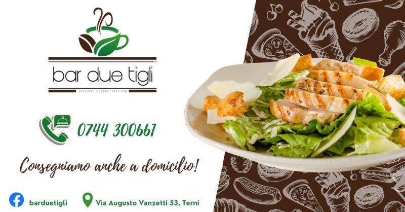 BAR DUE TIGLI - Offerta trova servizio consegna a domicilio pausa pranzo per aziende Terni