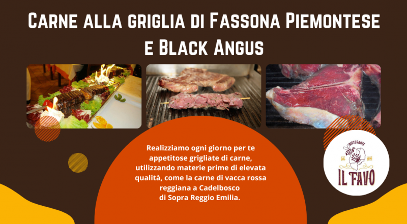 Offerta ristorante carne alla griglia Fassona Piemontese Reggio Emilia Modena – occasione ristorante Black Angus Reggio Emilia Modena