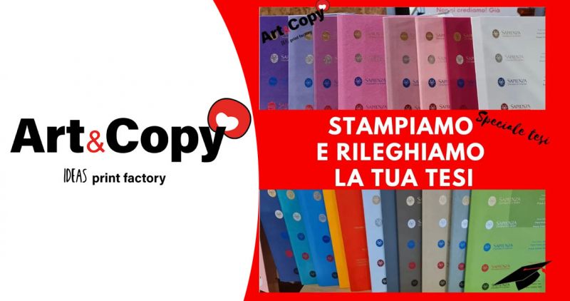 Offerta rilegatura tesi di laurea Aprilia - Promozione copisteria Anzio