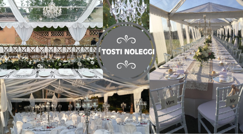 Offerta allestimenti a noleggio per matrimoni ed eventi