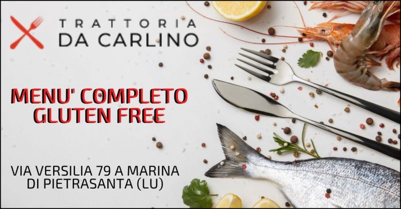 promozione ristorante glutenfree e ristorante di mare per celiaci Versilia - RISTORANTE DA CARLINO