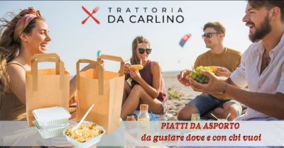 offerta ristorante con servizio piatti da asporto da mangiare dove vuoi