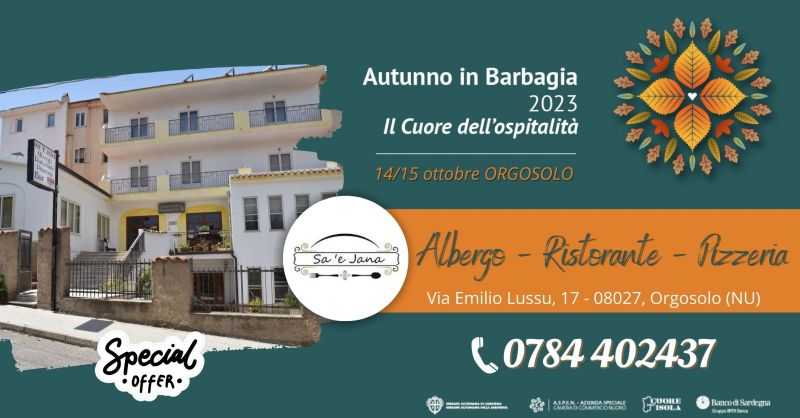 offerta pacchetti vacanza AUTUNNO IN BARBAGIA 2023 ORGOSOLO