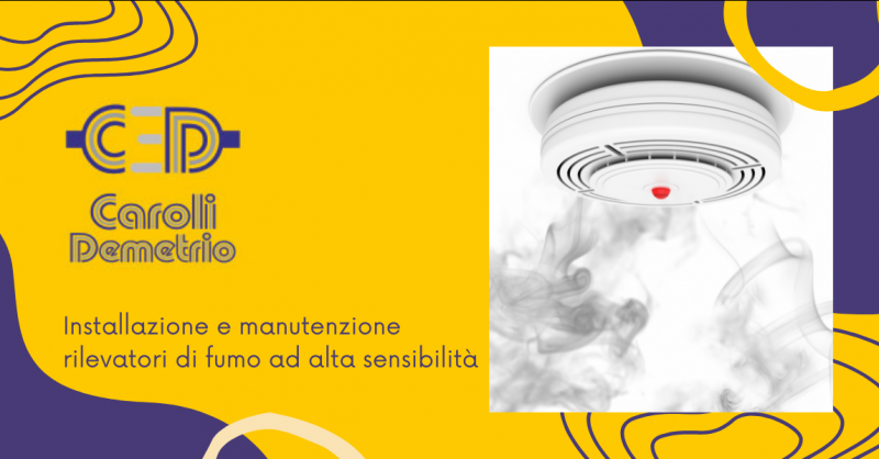 ELETTRICISTA CAROLI - Offerta servizio installazione rilevatori di fumo ad alta sensibilita Bergamo