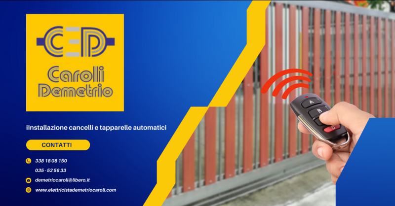 Offerta ditta qualificata installazione cancelli automatici e tapparelle elettriche Seriate Bergamo