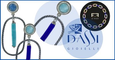 dassi gioielli effeeffe le gioie orecchino pendente ovale ottone zigrinato color argento