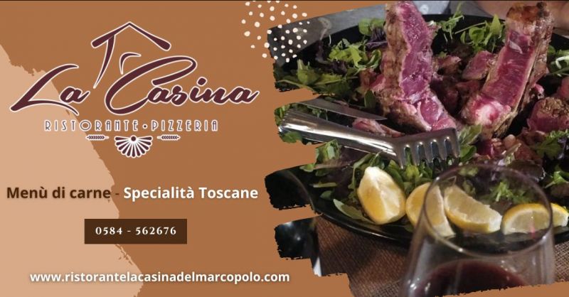 offerta ristorante di carne con piatti tipici tradizione toscana