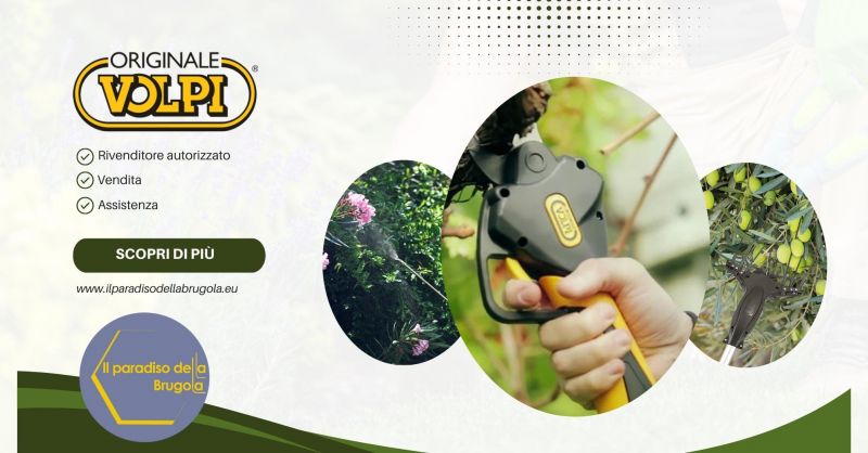 OFFERTA ATTREZZATURE PROFESSIONALI PER IL GIARDINAGGIO VOLPI ORIGINALE