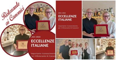 ristorante ai canonici importante riconoscimento eccellenze italiane ristornati vicenza