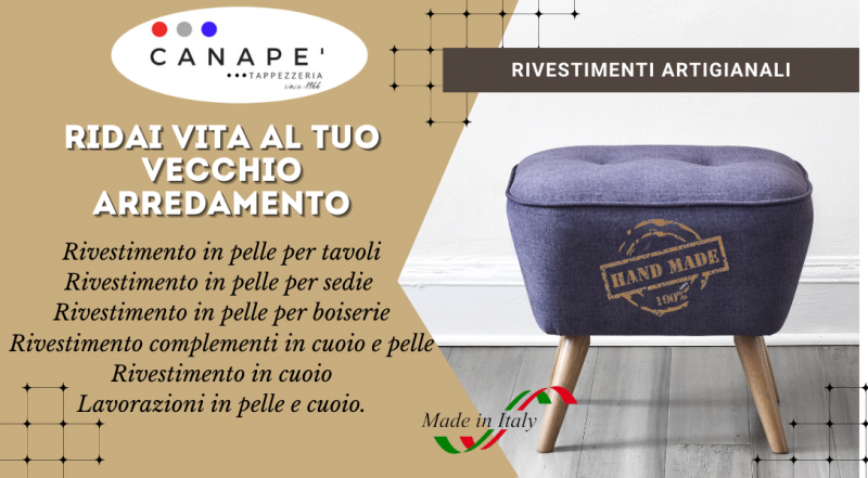 Offerta rivestimenti artigianali Pordenone – occasione rivestimenti in pelle per tavoli o sedie Pordenone