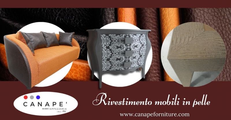 Rivestimento complementi d'arredo in pelle provincia