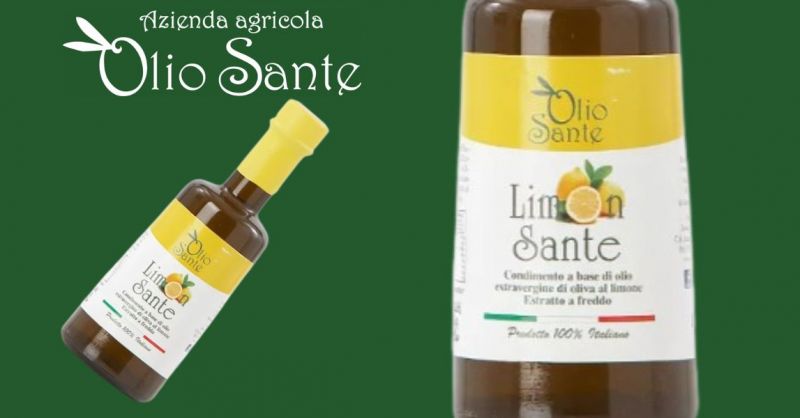 OLIO SANTE - Made in Italy Dressing EVO oil and lemon pepper in 250ml for salads and meat