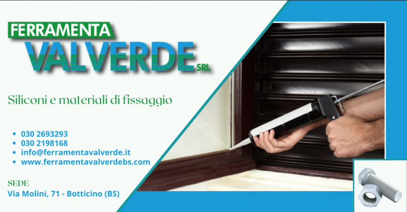 Offerta vendita siliconi e materiali di fissaggio Brescia