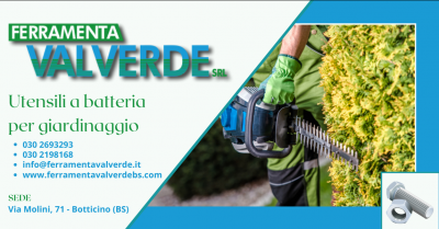 promozione utensili per giardinaggio a batteria provincia di brescia