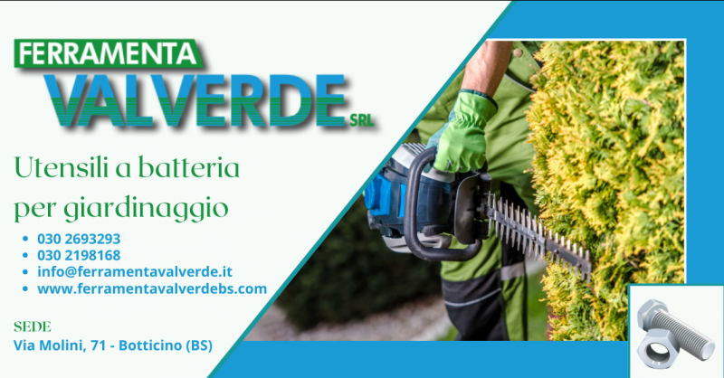 Promozione utensili per giardinaggio a batteria provincia di Brescia