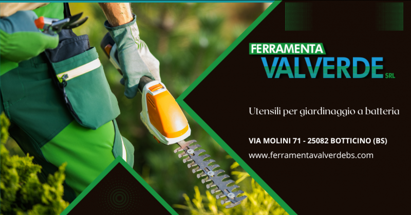 Offerta ferramenta specializzata in vendita utensili per giardinaggio a batteria