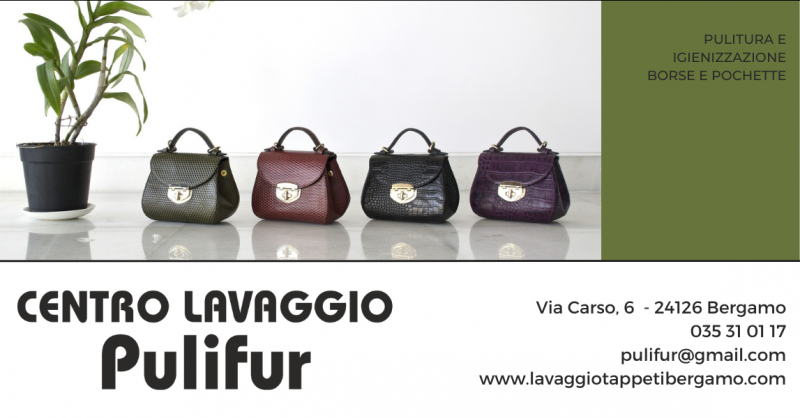 CENTRO LAVAGGIO PULIFUR - Offerta servizio pulitura e igienizzazione borse e pochette Bergamo