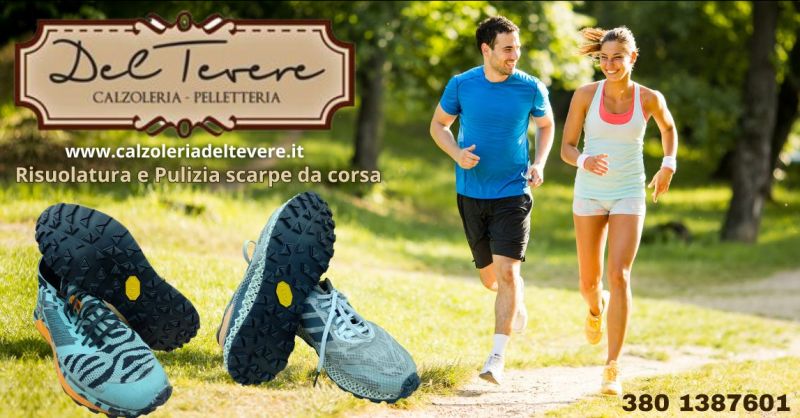 offerta risuolatura e pulizia scarpe da corsa in calzoleria