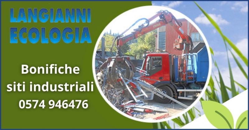 offerta bonifiche siti industriali dismessi a Prato - LANGIANNI ECOLOGIA