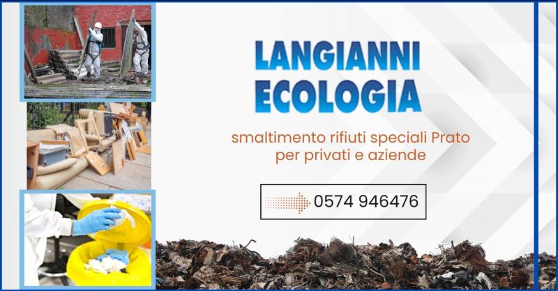  offerta smaltimento rifiuti speciali e pericolosi Prato - LANGIANNI MARCO