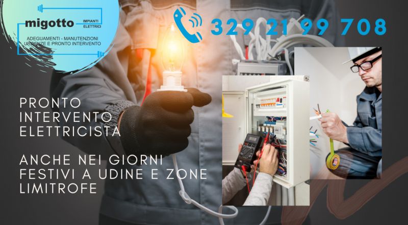 Offerta pronto intervento elettricista a Udine – offerta elettricista per interventi urgenti a Udine