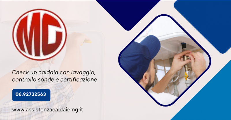 Offerta servizio check up caldaia con certificazione lavaggio chimico anticalcare e controllo sonde temperatura Roma citta