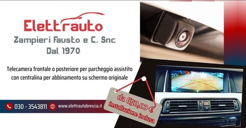 offerta telecamera frontale o posteriore parcheggio assistito e centralina