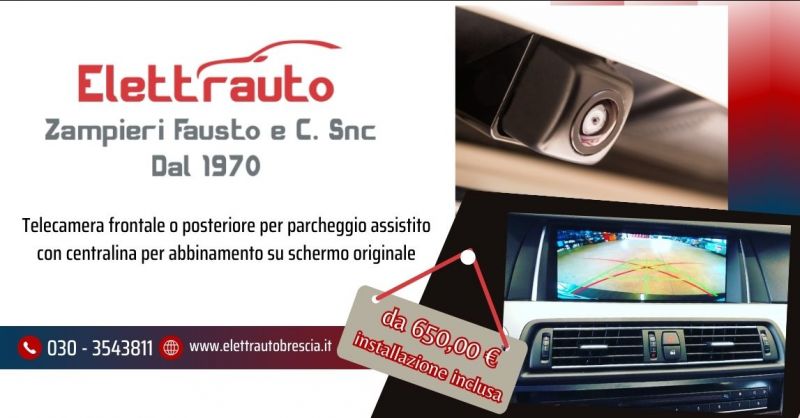 offerta telecamera frontale o posteriore parcheggio assistito e centralina