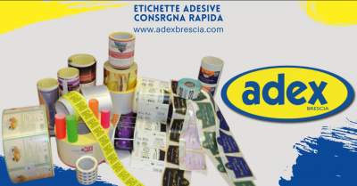 adex occasione servizio produzione etichette adesive consegna rapida brescia