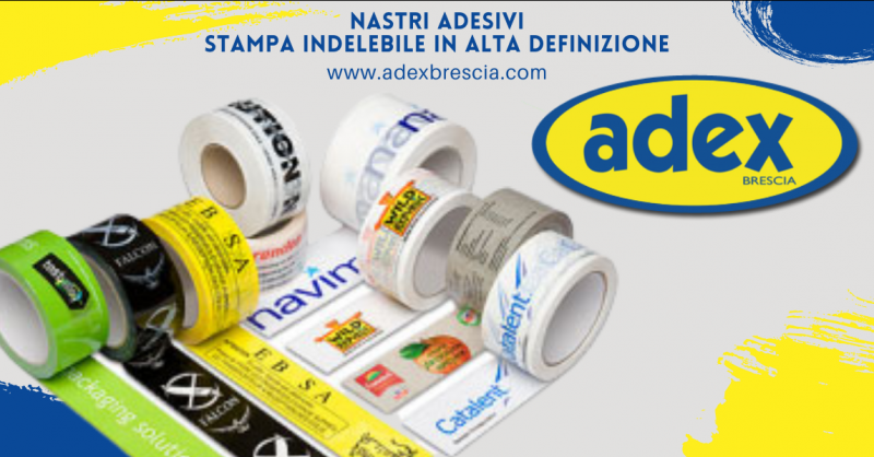 ADEX - Offerta produzione e vendita nastri adesivi con stampa indelebile in alta definizione Brescia