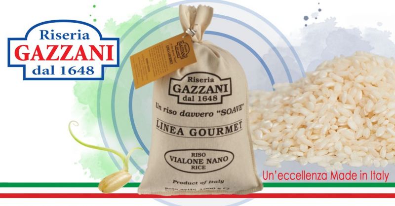 RISERIA GAZZANI - Offerta Vendita online RISO VIALONE NANO LINEA GOURMET in sacco di TELA